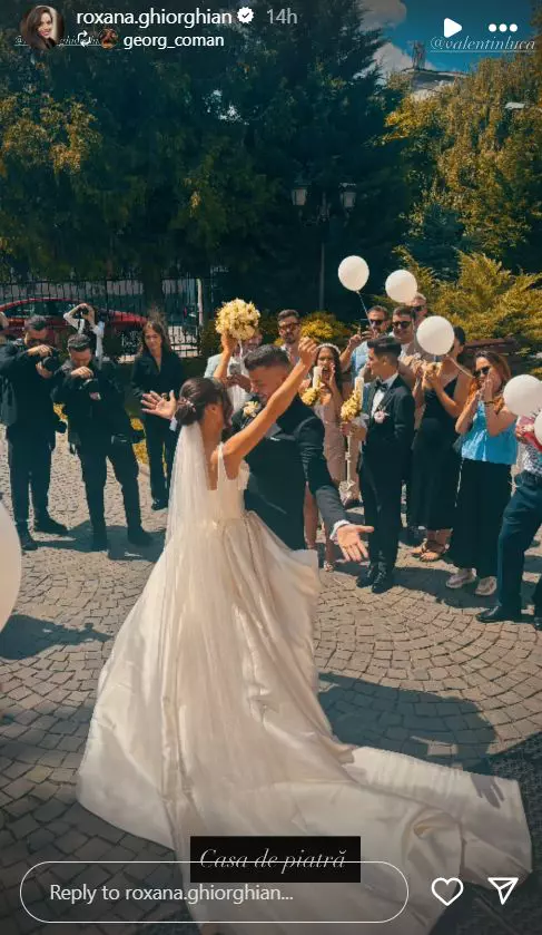 Roxana Ghiorghian și Valentin Luca s-au căsătorit religios  (2)