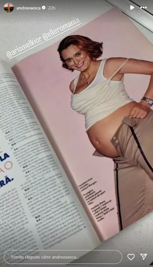 Andreea Esca, imagini de când era însărcinată cu fiul ei  (2)
