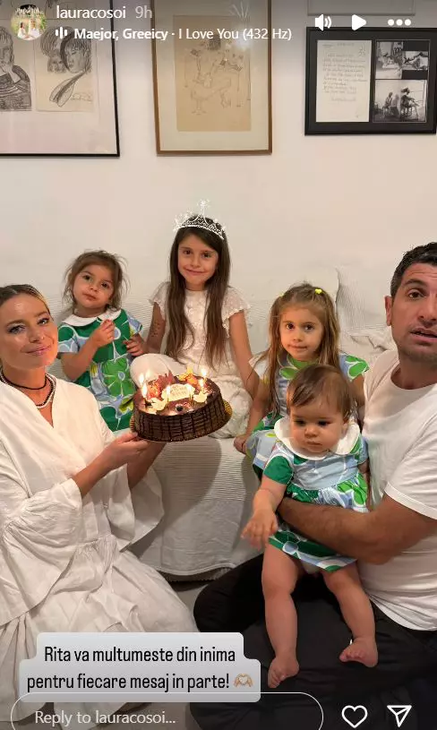 Laura Cosoi, mesaj emoționant de ziua Ritei, fiica cea mare   (3)