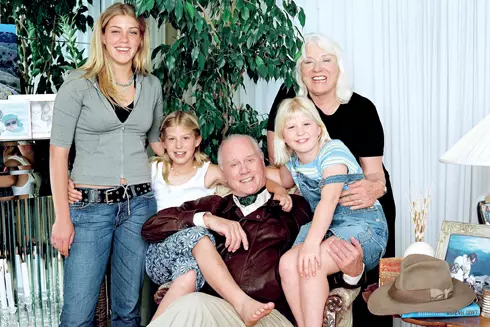  Larry Hagman alaturi de familie