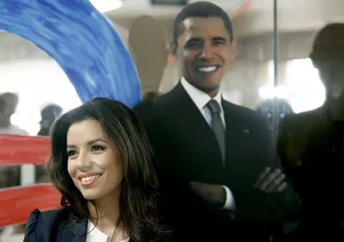 Eva Longoria in vizita la Obama in Florida