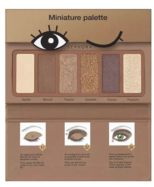 Trusă de farduri, Sephora, Miniature Palette Cookie, 46 lei