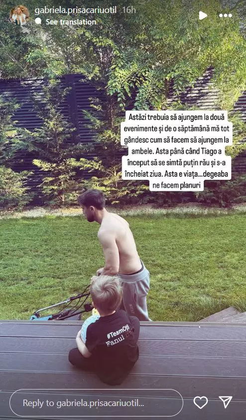 Fiul Gabrielei și al lui Dani Oțil, probleme de sănătate 