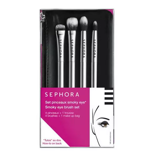 Set de pensule pentru ochi, Sephora, Smoky Eye Brush Set, 101 lei