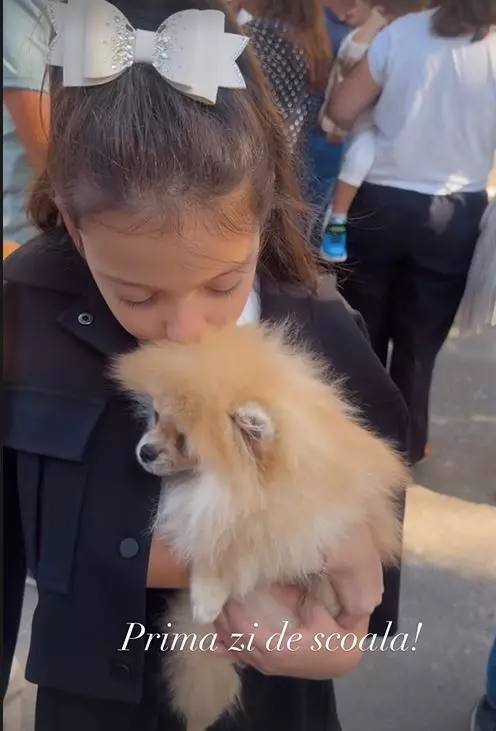 sofi cu catelul in prima zi