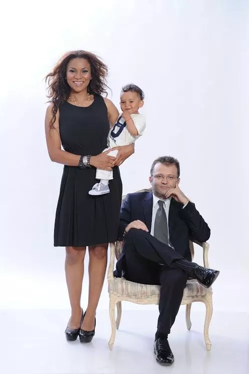 Nadine, alături de soțul său și de băiețelul lor, Noah