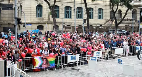 The Body Of The Singer Preta Gil Follows In Procession In A Fire Truck.