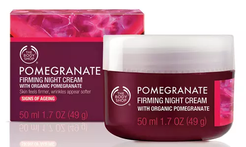 Cremă de noapte pentru fermitate, The Body Shop, Pomegranate Firming Night Cream, 103 lei