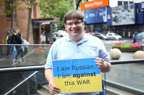 Help Ukraine Now Rally, Sydney, Australia - 28 Feb 2022