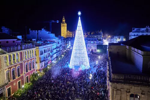 Lighting of Europe's tallest digital Christmas Tree