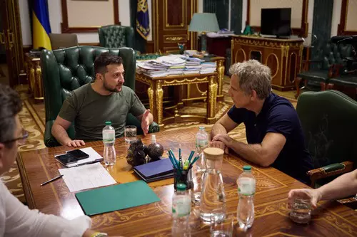 Ukrainian President Zelenskyy Meets with Actor, UNHCR Goodwill Ambassador Ben Stiller