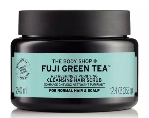 Scrub pentru scalp și păr normal, The Body Shop, Fuji Green Tea™ Cleansing Hair Scrub, 89 lei