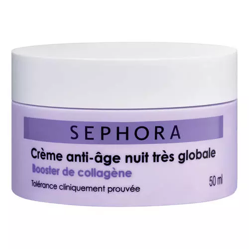 Cremă de noapte anti-age, Sephora, Creme anti-age nuit tres globale - Booster de collagene, 129 lei