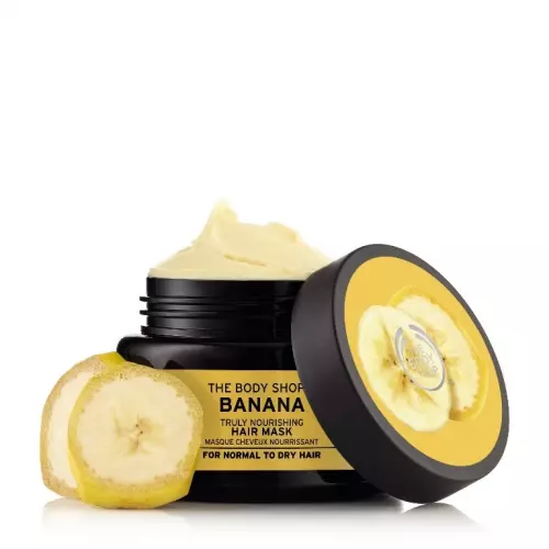 Mască hrănitoare, The Body Shop, Banana Truly Nourishing Hair Mask, 69 lei