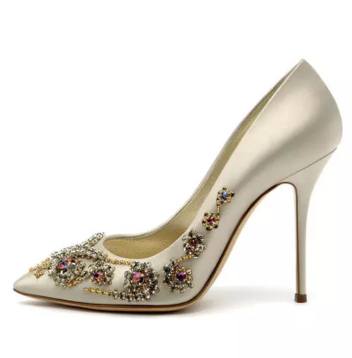 Pantofi din satin cu cristale aplicate, Casadei, cu pretul la cerere, magazinul Distinto