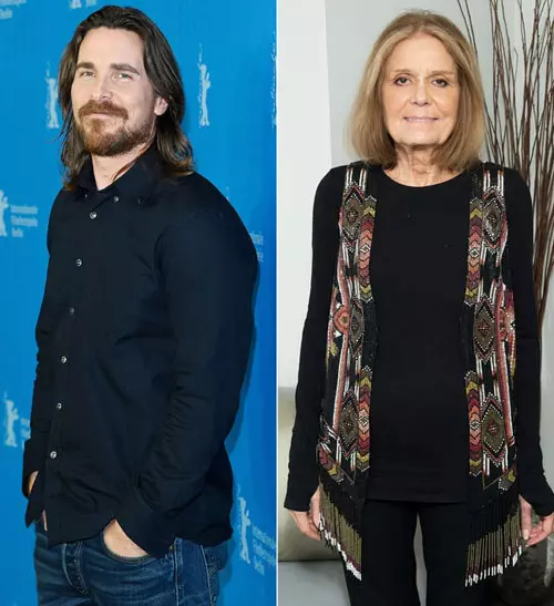 Activista Gloria Steinem a fost mama vitrega a lui Christian Bale