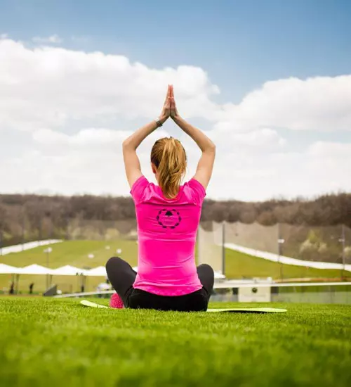 Yoga on the rooftop