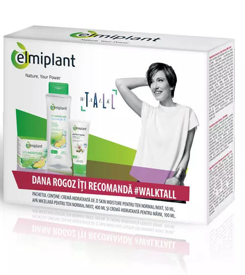 Set pentru hidratarea pielii, Elmiplant, 24,6 lei, (conține crema hidratantă de zi, apa micelară și cremă hidratantă pentru mâini)