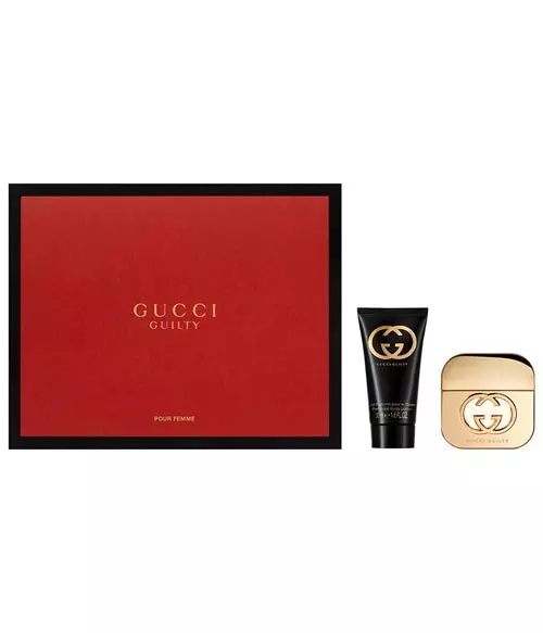 Set cadou Gucci Guilty, Gucci, 285 lei (conține Gucci Guilty EDT 30 ml și loțiune de corp parfumată 50 ml)