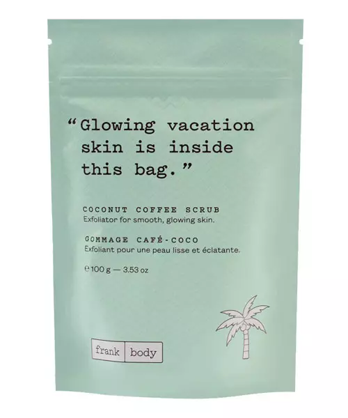 Exfoliant pentru corp Coconut Coffee Scrub, FRANKBODY, 36 lei, disponibil exclusiv în magazinele Sephora