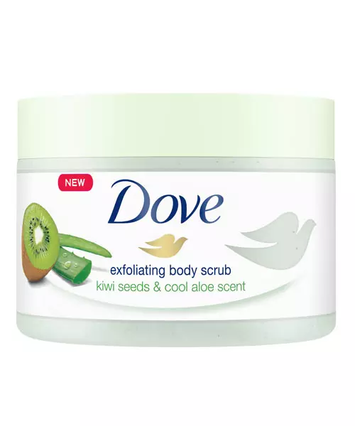 Scrub pentru corp cu parfum de Aloe Vera și semințe de Kiwi, Dove, 43,99 lei