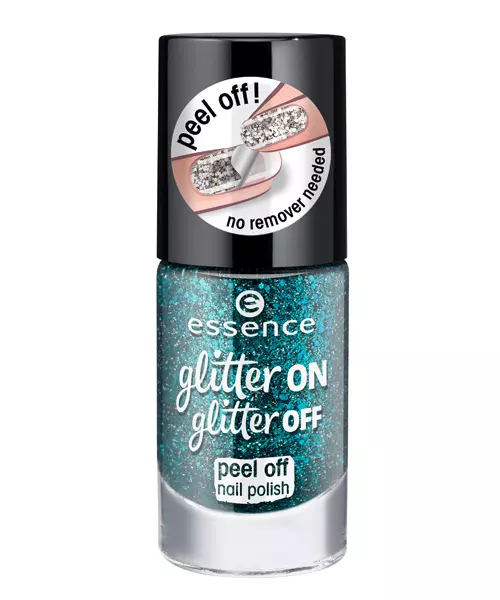 Lac de unghii peel off Glitter on, glitter off, Essence, nuanța Glitter in the Air, 11,99 lei