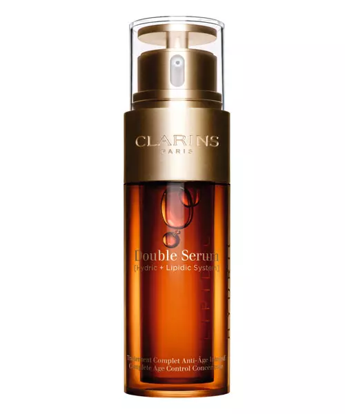 Serum tratament cu efect antirid Double Serum Complete Age Control Concentrate, Clarins, 340 lei (30 ml)