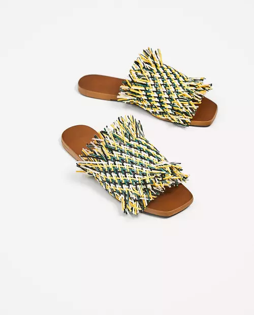 Papuci din rafie, Zara, 199,90 lei