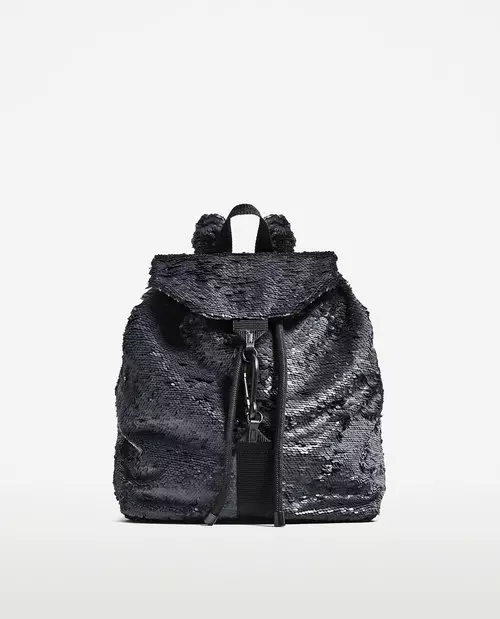 Rucsac cu paiete, Zara, 179.90 lei