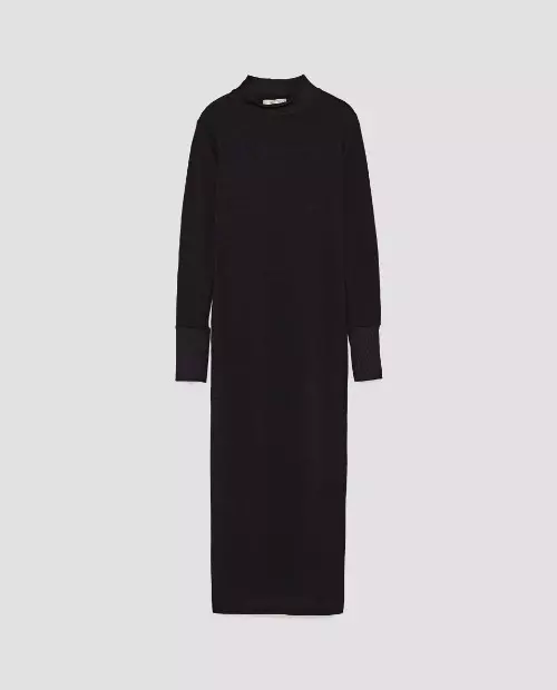 Rochie midi din tricot, Zara, 79.90 lei