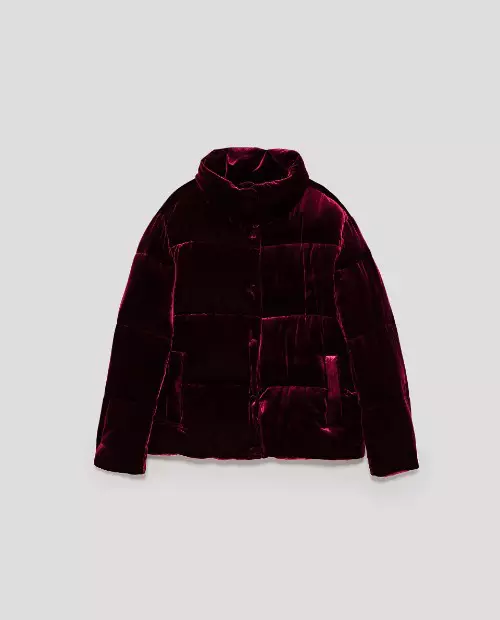 Jacheta din catifea, cu puf, Zara, 449,90 lei