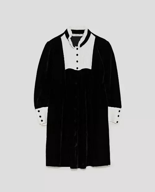 Rochie din catifea, Zara, 149.90 lei