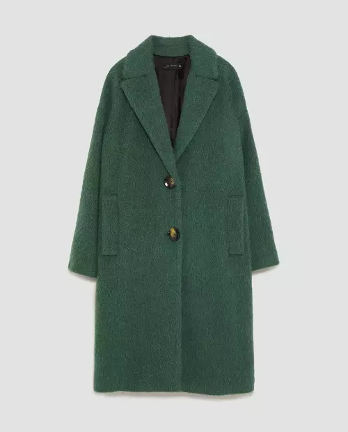Palton texturat, Zara, 499.90 lei