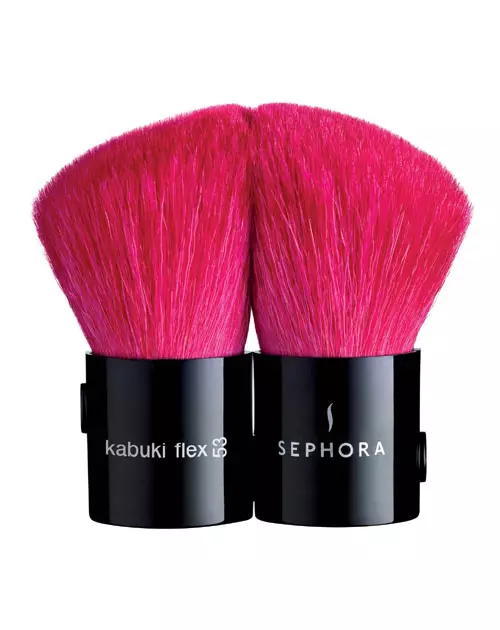 Pensula Kabuki 2 in 1, Pinceau Kabuki Flex 2 En 1, Sephora, 55 lei