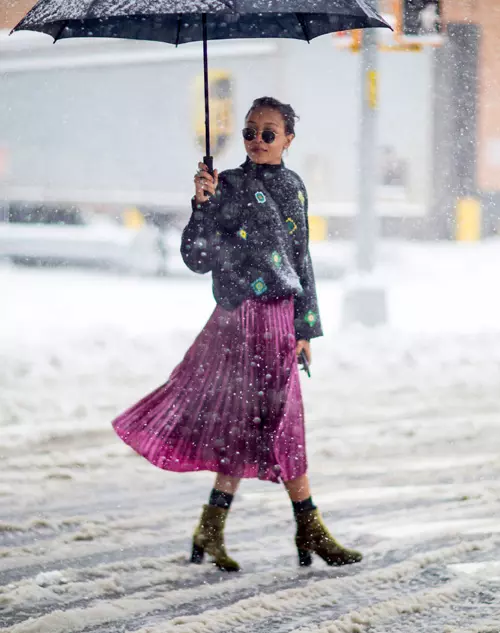 Best streetstyle looks @ Saptamana Modei de la New York