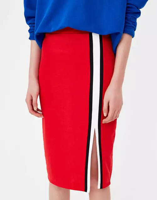 Fustă midi, Pull & Bear, 59,90 lei
