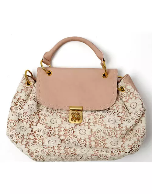 Geanta din piele ecologica si dantela, Meli Melo, 99,99 lei