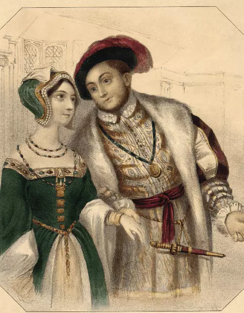 Regele Henry al VIII-lea și Anne Boleyn