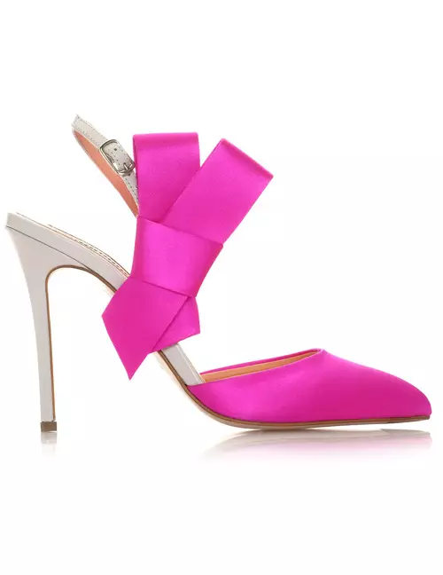 Pantofi din piele si satin, Musette, 499,90 lei