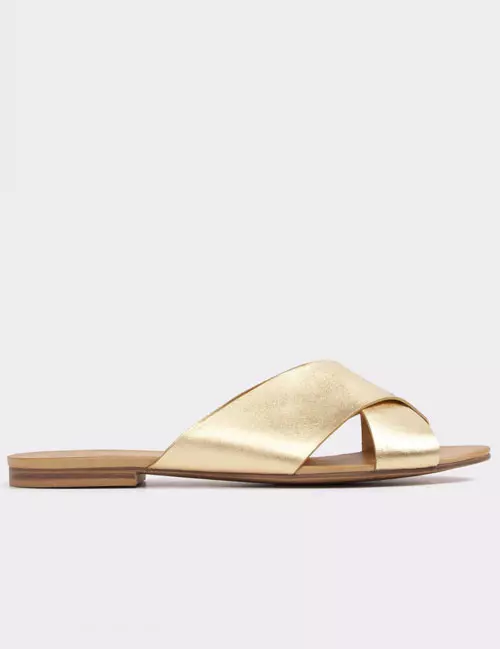 Papuci din piele naturala, Aldo, disponibili pe tezyo.ro, 137 lei