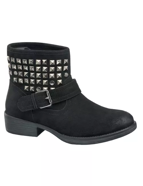 Ghete din piele ecologica, cu nituri decorative, Deichmann, 129 lei