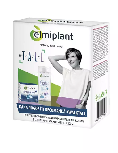 Set cadou Elmiplant, 41,99 lei (conține cremă antirid de zi, 50 ml și loțiune micelară, 200 ml)