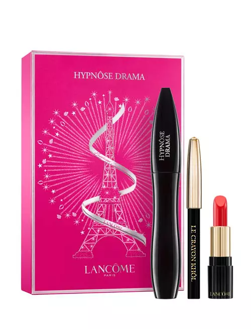 Set machiaj Set Mascara Hypnose Drama, Lancome, 159 lei (conține Mascara Hypnose Drama Excessive Black 6.5ml, Crayon Khol mini Black 0.7 g, L'Absolu Lacquer 132 CAPRICE CREAM)