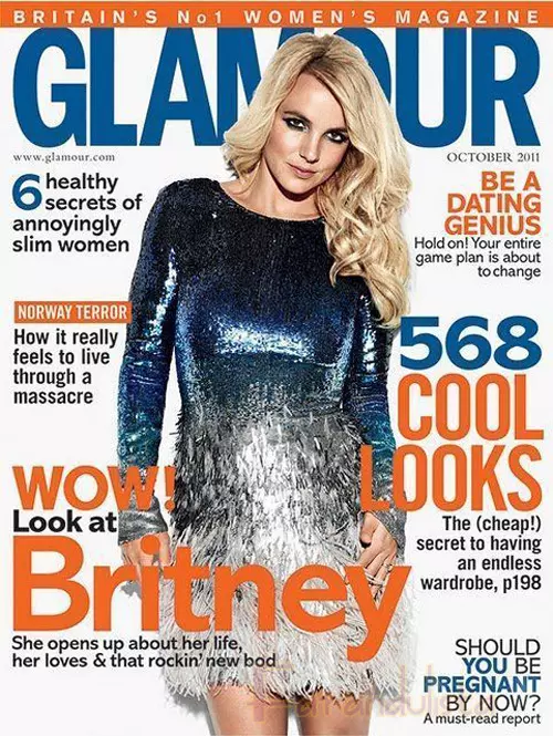 Britney Spears Coperta Glamour UK Oct 2011