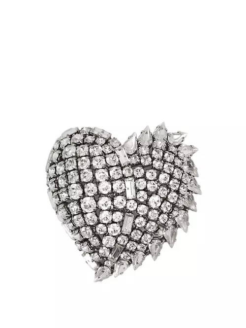 Brosa cu cristale Swarowski, Saint Laurent, 4.025 lei, www.matchesfashion.com