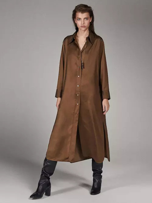 Rochie tip cămașă, Massimo Dutti, 699,90 lei