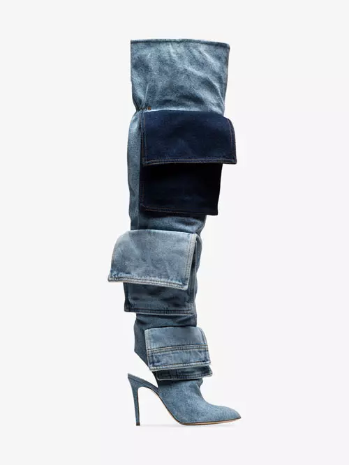 Cizmele din denim de la Natasha Zinko