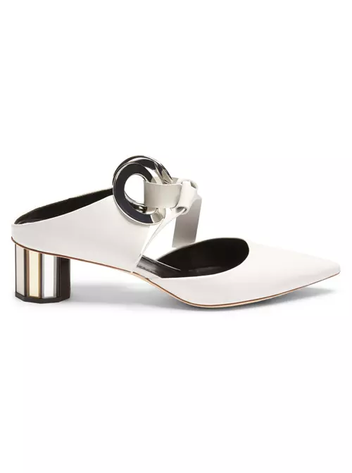 Pantofi din piele si detalii metalice, Proenza Schouler, 3.575 lei, www.matchesfashion.com