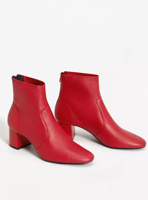 Botine din piele, Mango, 199,90 lei