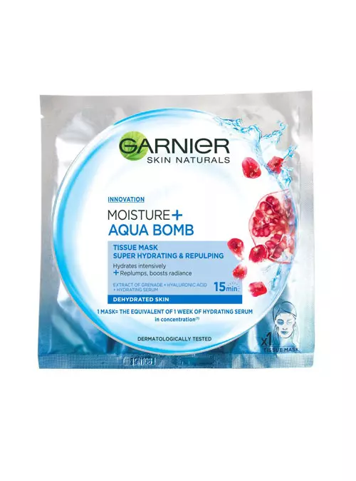 Mască de față super hidratantă Moisture Aqua Bomb, Garnier, 18,6 lei